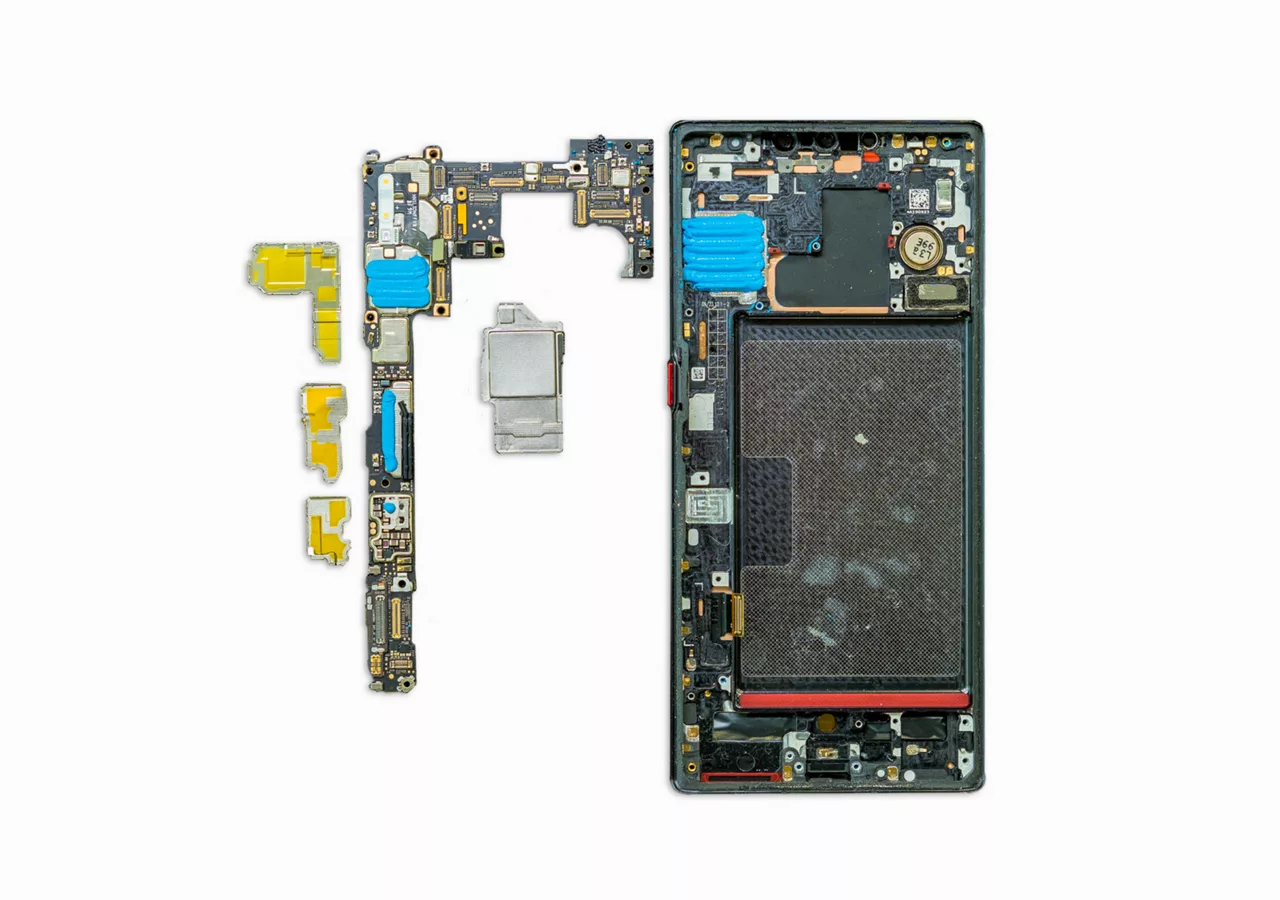 Interne elektronische Komponenten von Smartphones