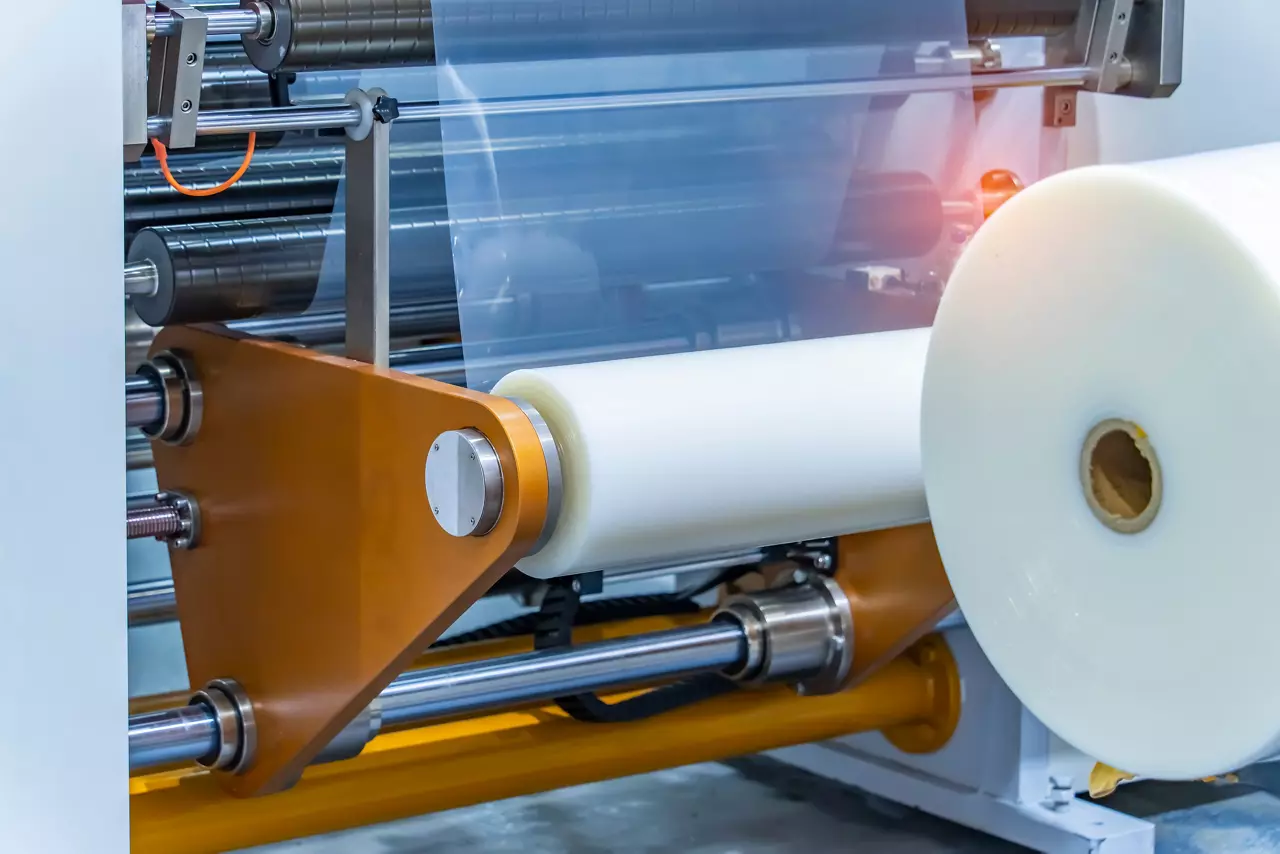 PVC protective films on roller 